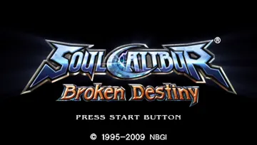 Soul Calibur - Broken Destiny (EU) screen shot title